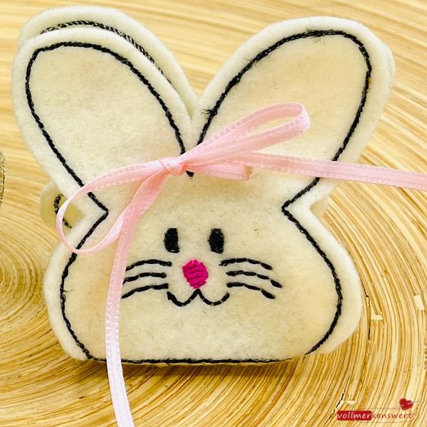 ITH-Stickdatei Geschenkverpackung Hase für 13x18 cm Stickrahmen S403-01-01-13-18